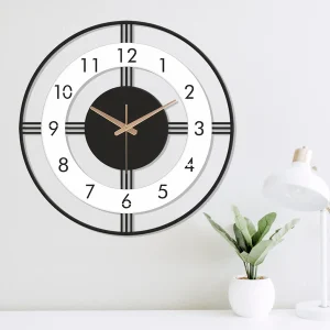 Antique Metal Analog Wall Clock for Home| Big Size Modern Decorative Wall (Copy)